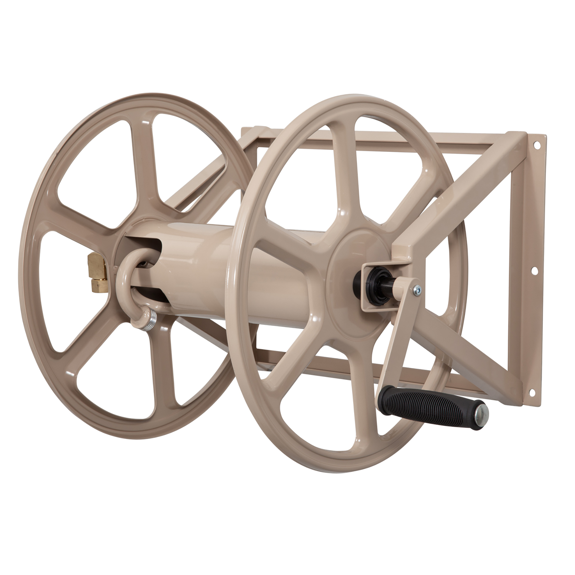 Liberty Garden Products, 3in.1 Hose Reel Steel, Hose Length Capacity 200 ft, Frame Material Steel, Color Tan, Model# 709